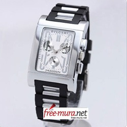 불가리  렉땅골로 크르노그래프 Rubber밴드 화이트