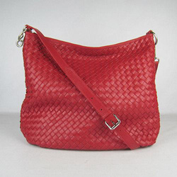 보테가 베네타  80020 Genuine leather Shoulder bag Red