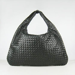 보테가 베네타  hobo lambskin - Black