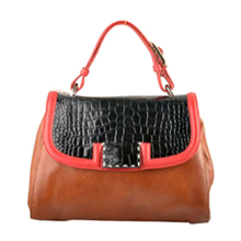 펜디 실바나 토트 크로커 멀티 블랙&브라운