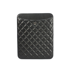 샤넬 아이패드 램스킨 블랙