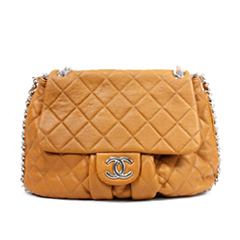 샤넬 11 FW 엠보양가죽 호보백 브라운