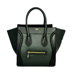 셀리느 러기지백 투톤 그린 블랙 미듐