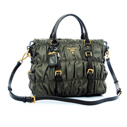 프라다 고프레 BN1336 올가죽 그린