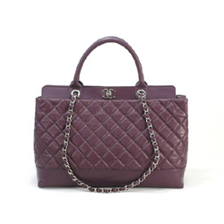 샤넬 12년 신상 칼프스킨 쇼퍼백 퍼플
