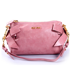 미우미우 리본 파우치 5N1557 베이비핑크