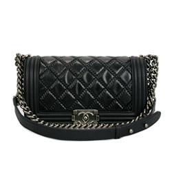 샤넬 보이백 칼프스킨 블랙