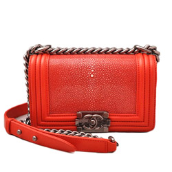 샤넬 보이백 갈루샤 스몰 CL-0906 오렌지
