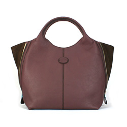 토즈 쇼퍼 숄더백 브라운