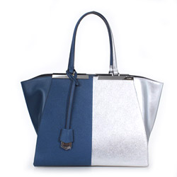 펜디 14ss 뜨와쥬르 투컬러백 코발트 실버