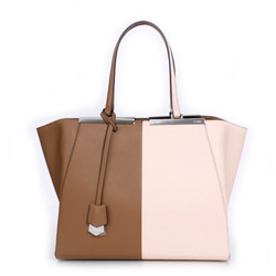 펜디 14ss 뜨와쥬르 투컬러백 브라운 크림