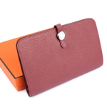 에르메스 도곤지갑 오리지널 토고가죽 파스텔레드