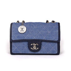 샤넬 14 프리컬렉션 투톤데님백 스몰