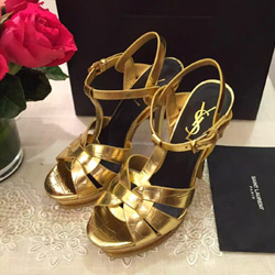 입생로랑 구두 골드