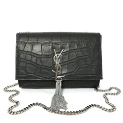생로랑 악어무늬 체인 크로스백