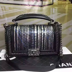 샤넬 16년 스네이크스킨 보이백