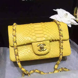 샤넬 16년 리얼 아나콘다 클래식 플랩백