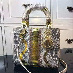 크리스찬디올 레이디디올백 미듐 스네이크레더