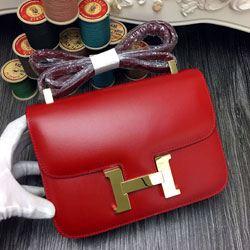에르메스 콘스탄스 오리지널 박스가죽 레드