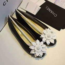 샤넬 플라워단화 블랙