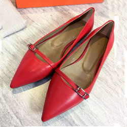 에르메스 단화 레드