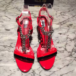 프라다 구두 레드