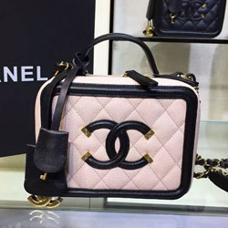 샤넬 캐비어 16년 신상 토드크로스백 핑크