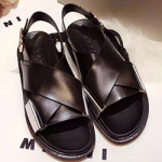 마르니 샌들 블랙