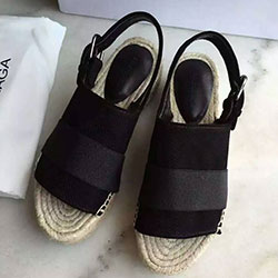 발렌시아가 샌들 블랙