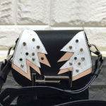 끌로에 투톤 숄더백 블랙