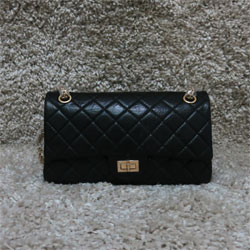 샤넬 빈티지 칼프스킨 플랩백 블랙 25cm