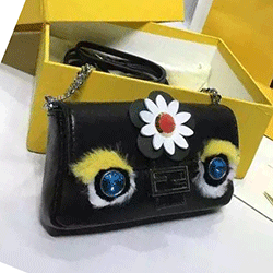 펜디 마이크로 바게뜨백 블랙