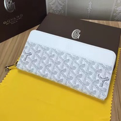 [고급형]고야드 지퍼 장지갑 화이트