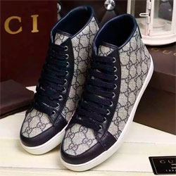 구찌 자가드 캔버스 하이탑