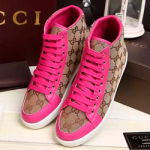 구찌 자가드 캔버스 하이탑