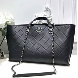 샤넬 램스킨 토트백