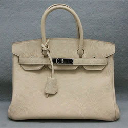 에르메스 벌킨 30cm ( 오리지널 토고가죽 ) 아이보리/은장
