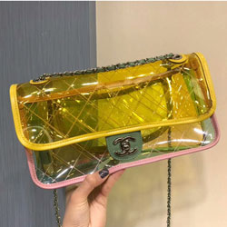 샤넬 실버 메탈 플랩백 57408  28cm