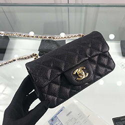 샤넬 클래식 캐비어 MINI 17cm 금장 [2가지 색상] C-5524